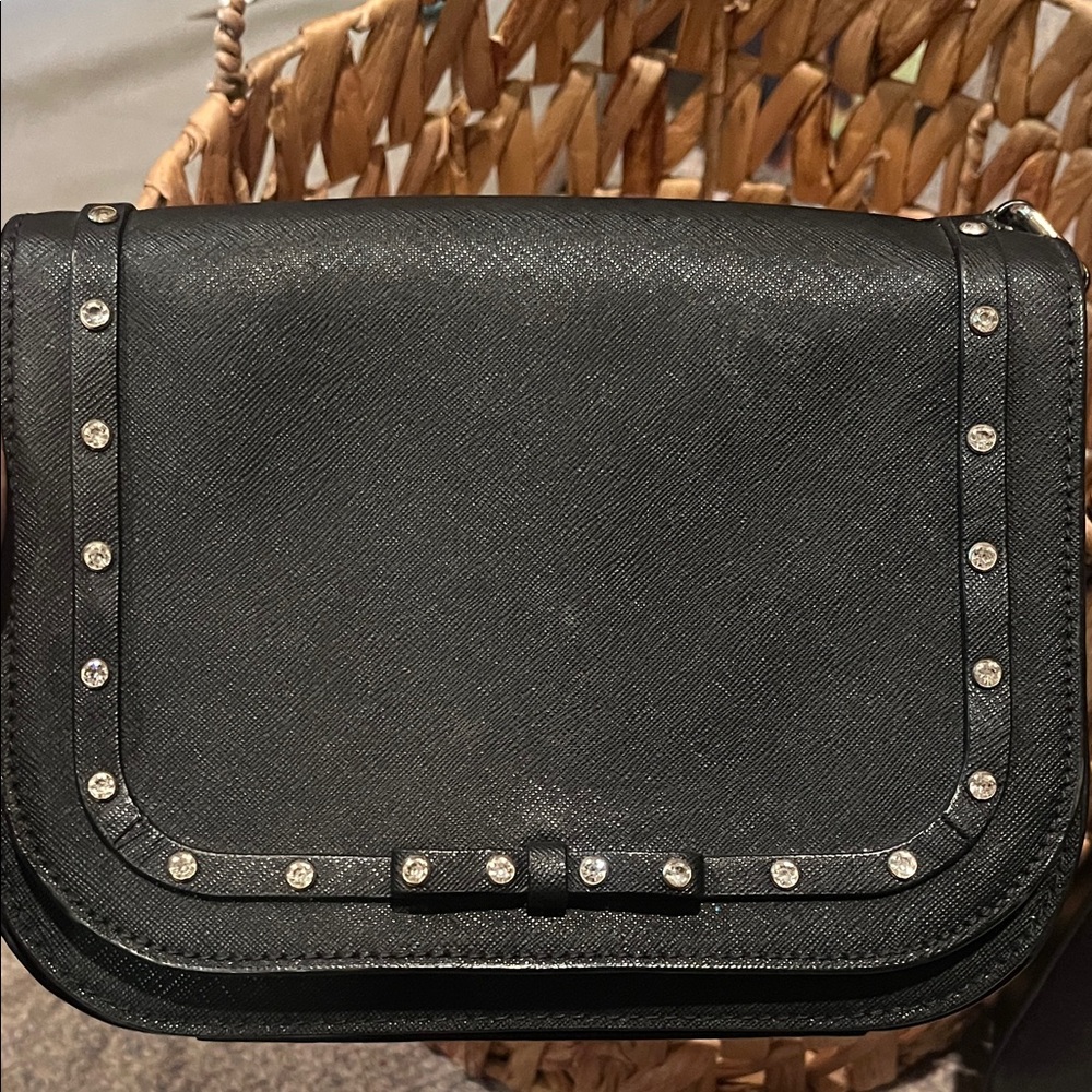 Kate Spade Black Crossbody Bag with Stud Accents